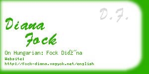 diana fock business card